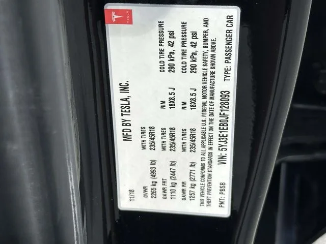 Used 2018 Black Tesla Long Range image 30