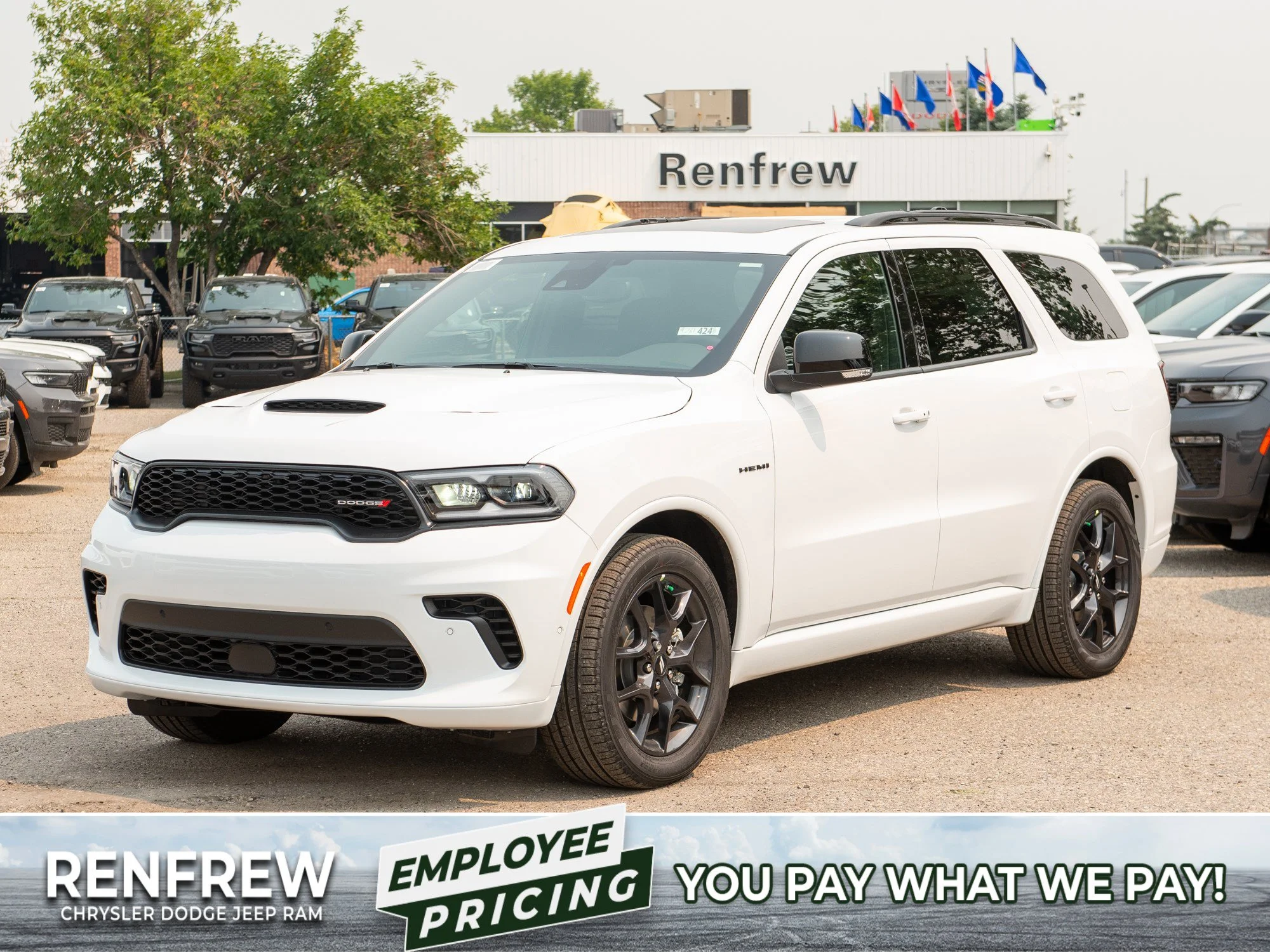 New 2026 White Dodge GT Premium* HEMI V8 AWD image 1