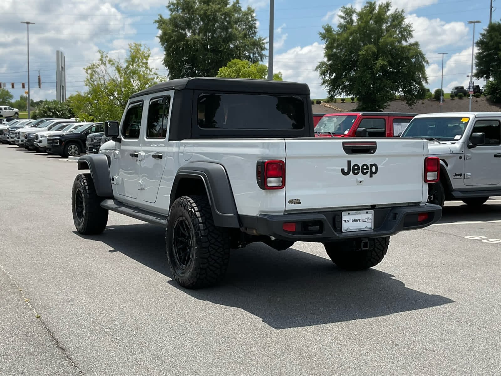 Used 2025 Bright White Clearcoat Jeep Sport image 3