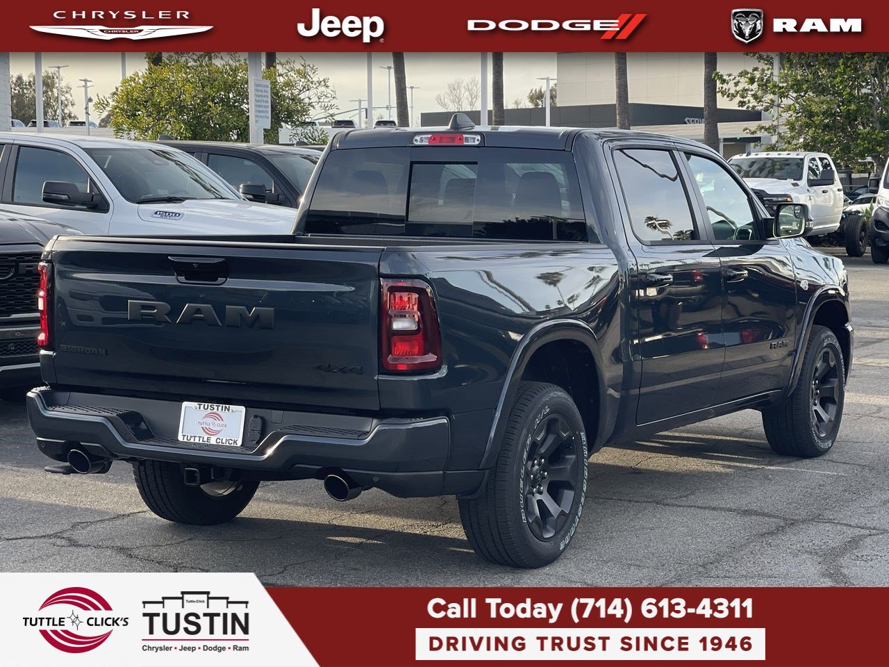 New 2026 Forged Blue Metallic Exterior Paint RAM Big Horn image 6