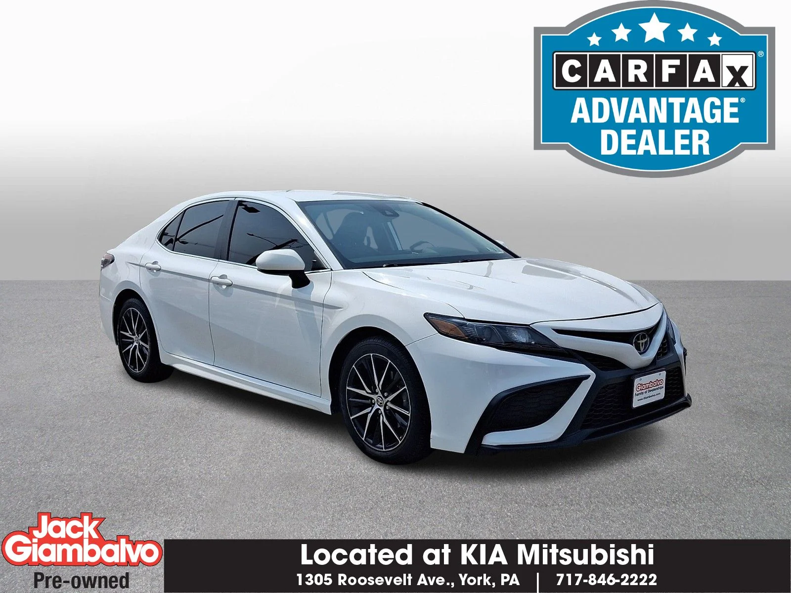 Used 2021 White Toyota SE image 1