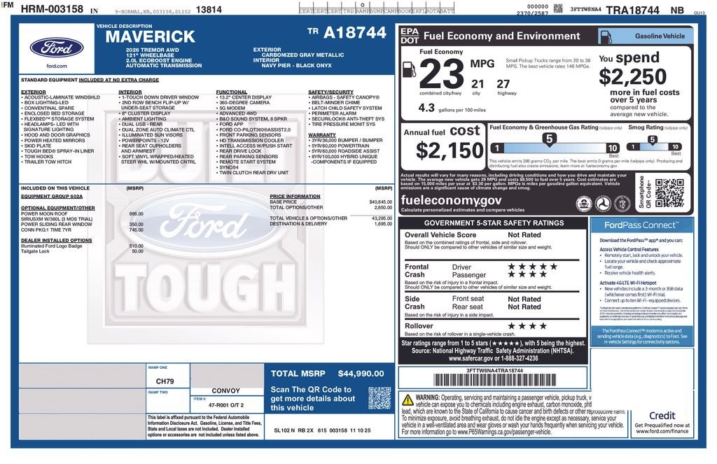2026 Ford Maverick Tremor - Photo 6