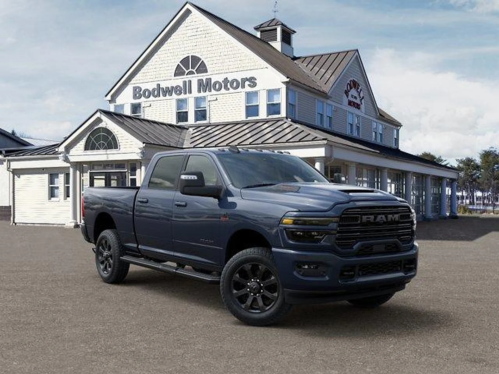 New 2026 Forged Blue Metallic Exterior Paint RAM Laramie Crew Cab 4x4 6