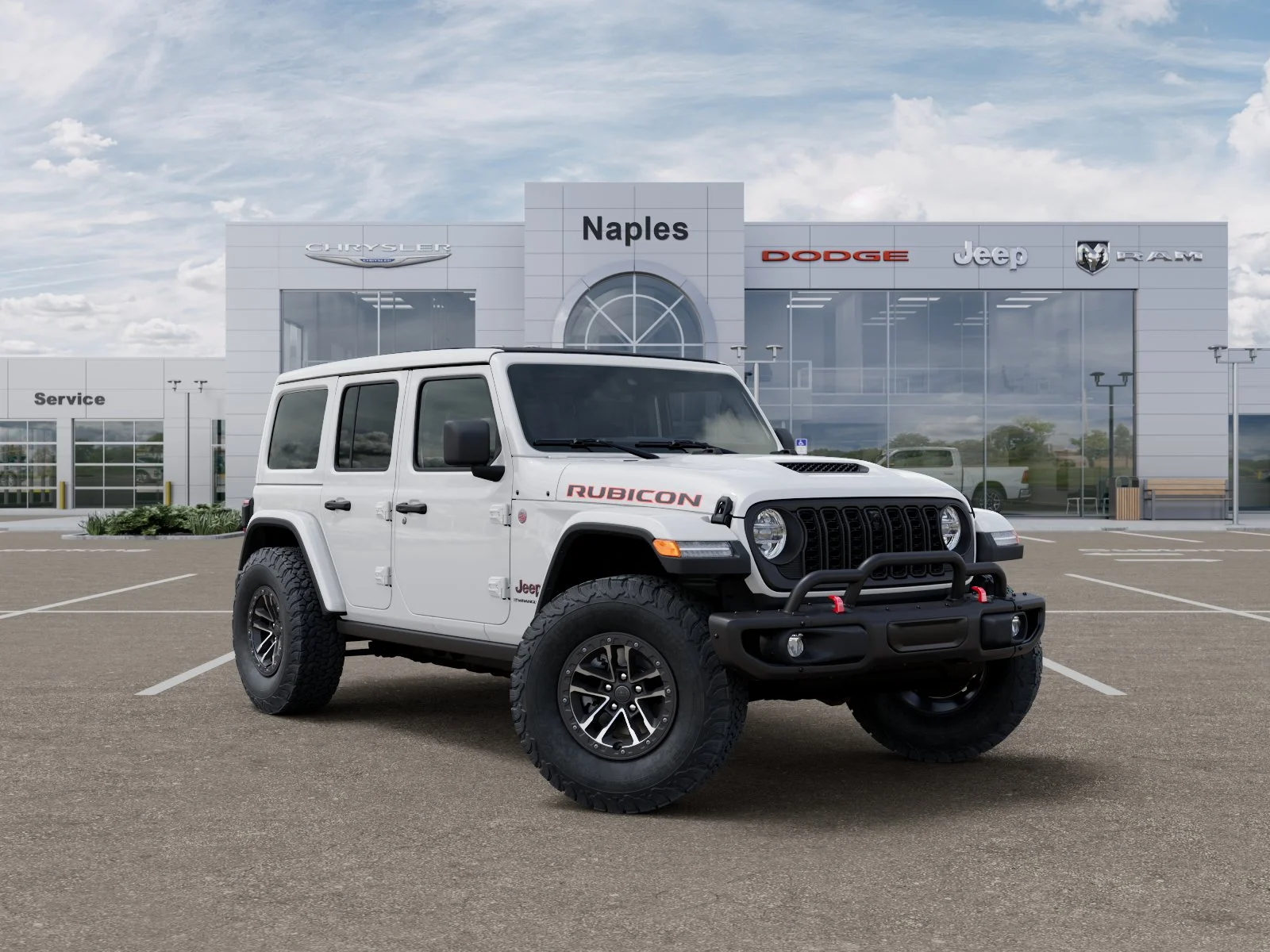 New 2026 Bright White Clear-Coat Exterior Paint Jeep Rubicon X image 31