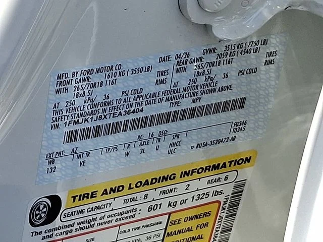 New 2026 Star White Metallic Tri-Coat Ford Active image 14