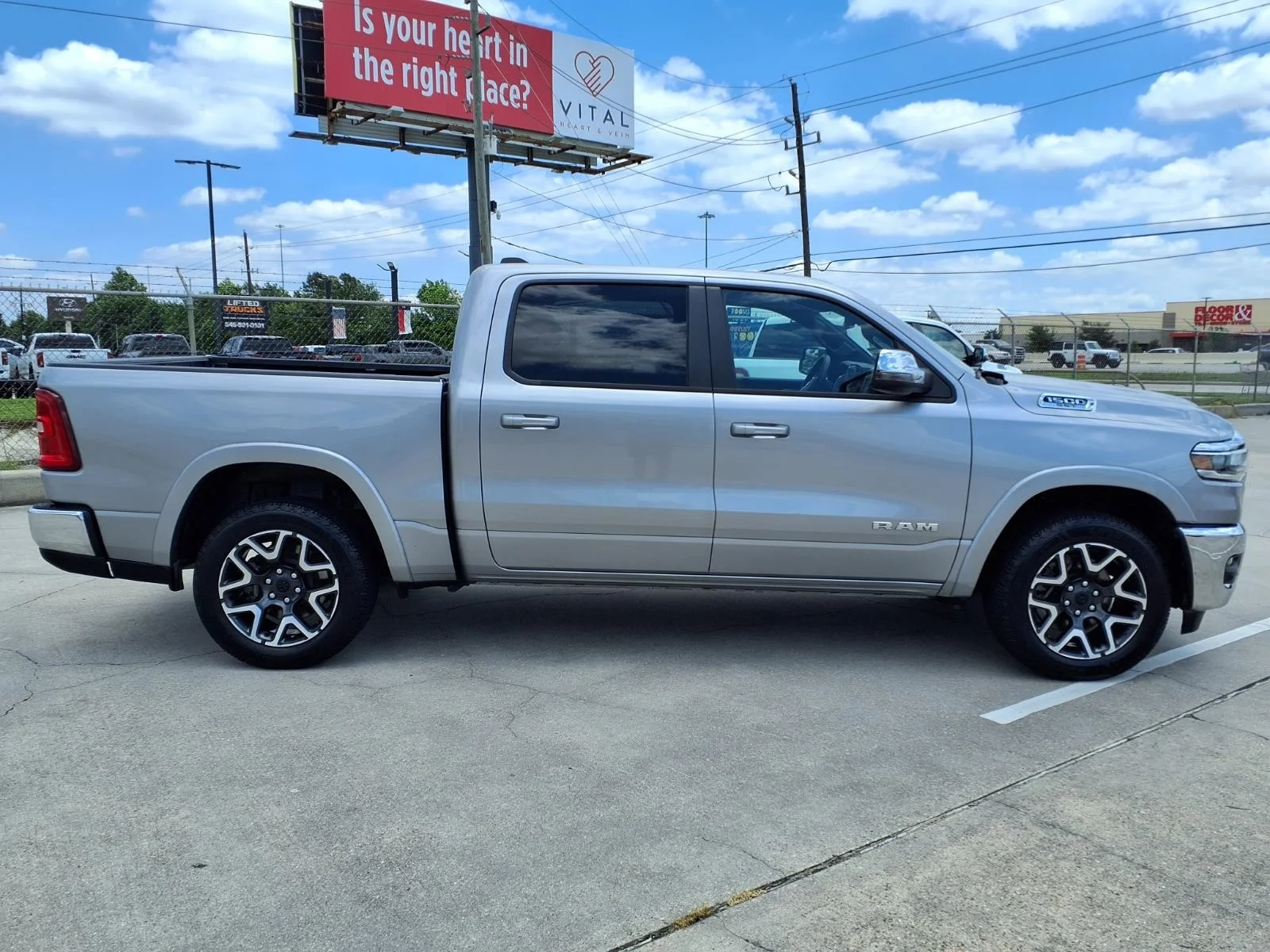 2025 Ram 1500 Laramie Silver at Robbins Nissan