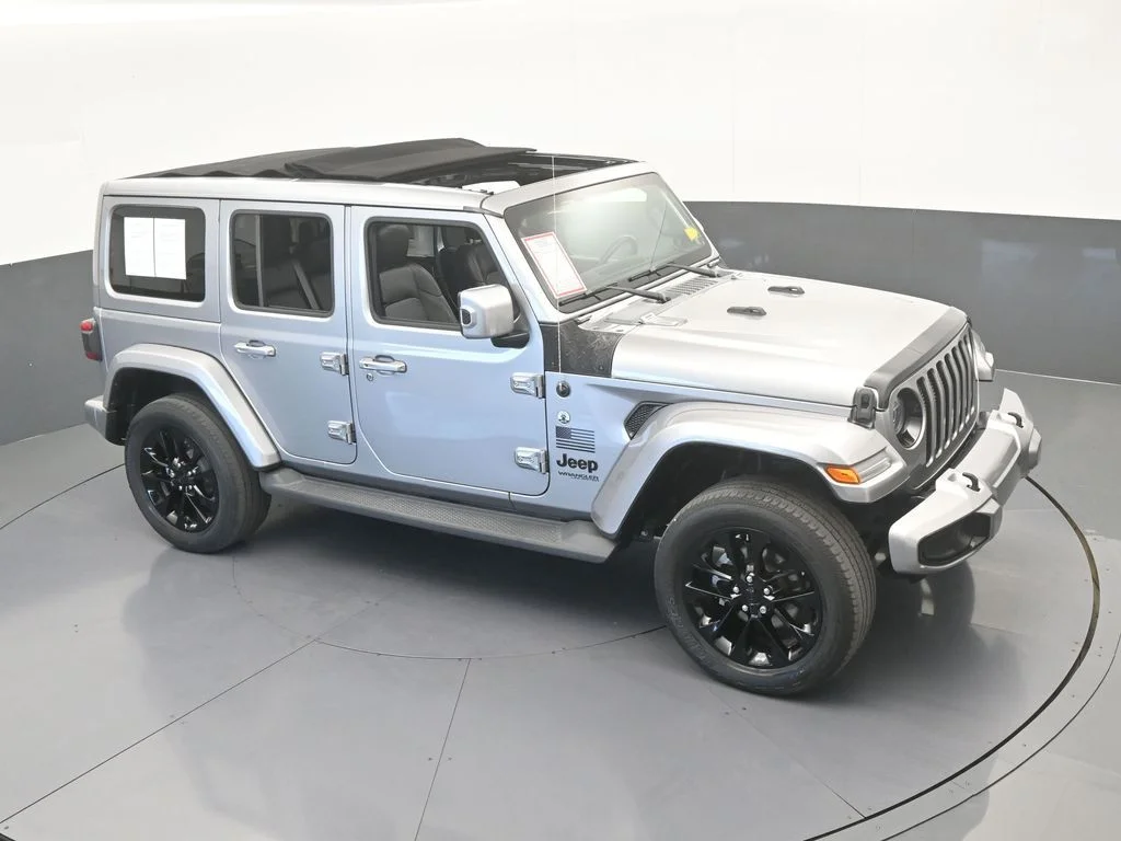 Used 2021 Billet Silver Metallic Clearcoat Jeep Unlimited Sahara High Altitude image 54