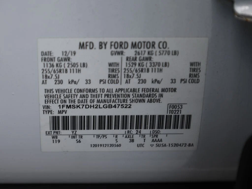 Used 2020 White Ford XLT image 43
