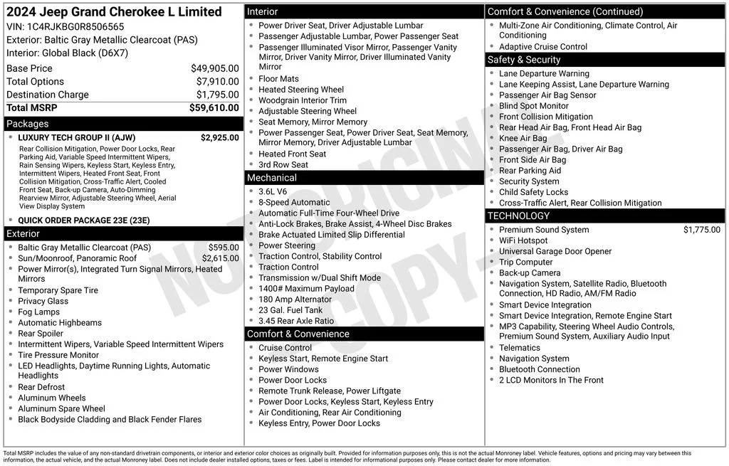 Used 2024 Gray Jeep Limited image 46