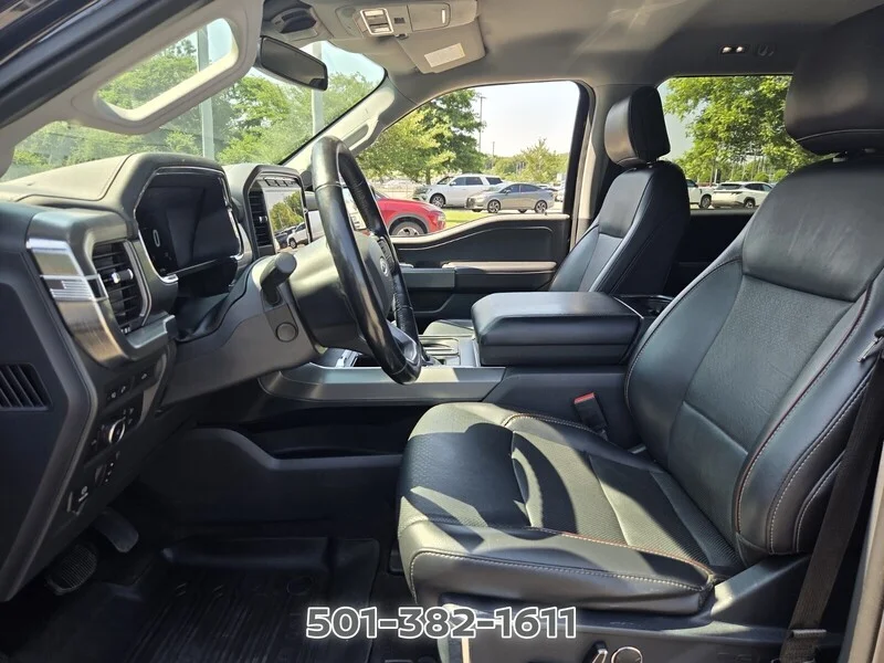 Used 2021 Black Metallic FORD LARIAT 4WD SUPERCREW 5.5