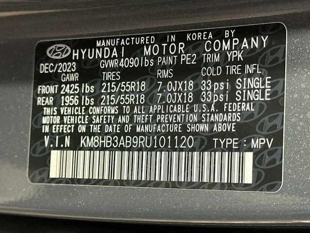 Certified Pre-Owned 2024 Hyundai Kona SEL