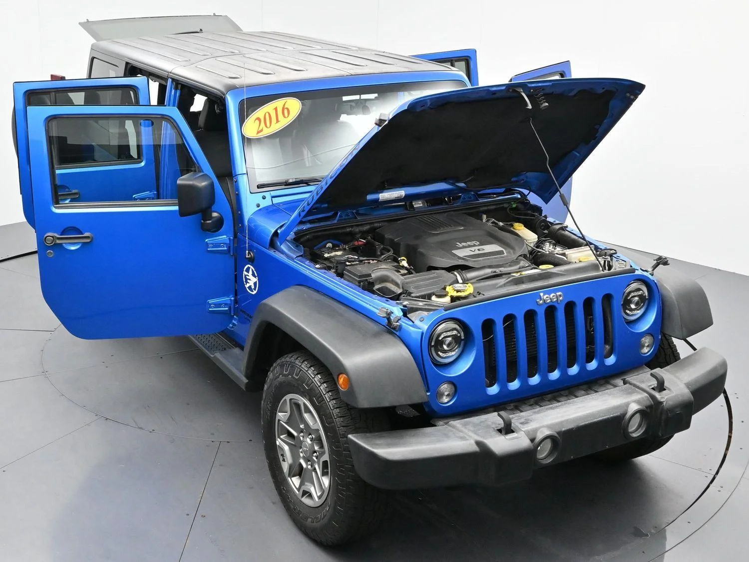 Used 2016 Hydro Blue Pearl Jeep Rubicon image 41