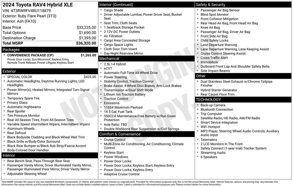 Used 2024 Red Toyota XLE image 33
