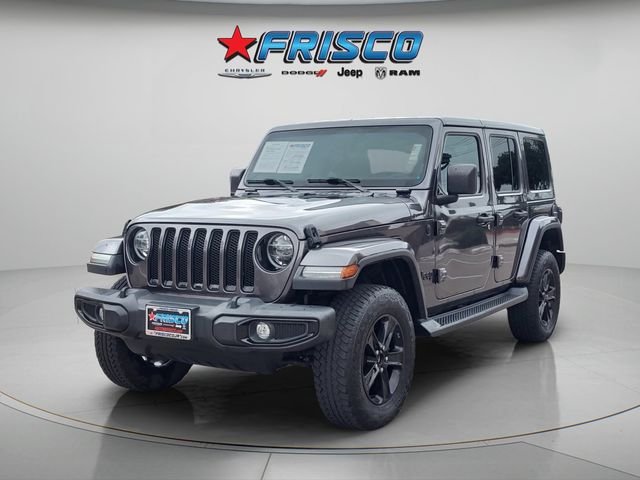 Used 2021 Gray Jeep Unlimited Sahara Altitude image 3