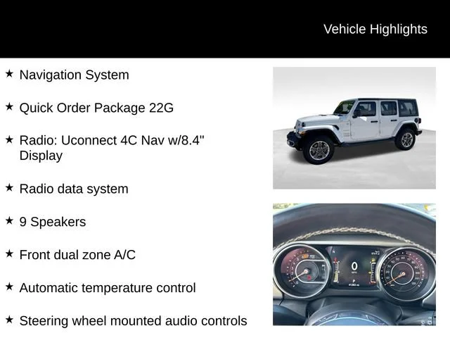 Used 2022 White Jeep Unlimited Sahara image 7