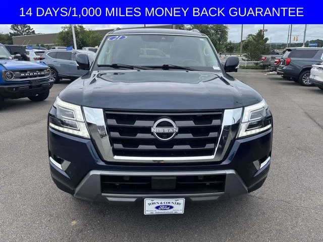 Certified Used 2021 Hermosa Blue Pearl Nissan SL image 2