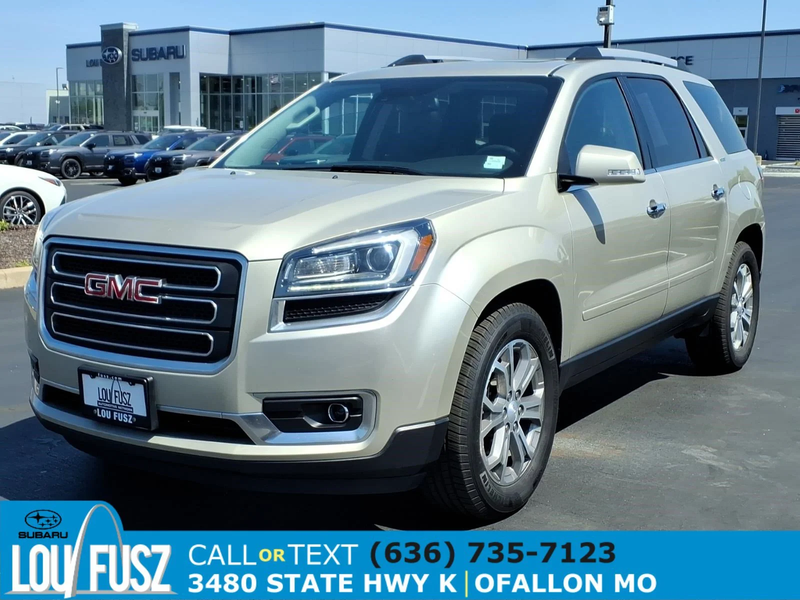 Used 2015 GMC Acadia SLT1 with VIN 1GKKRRKD5FJ137249 for sale in O'Fallon, MO