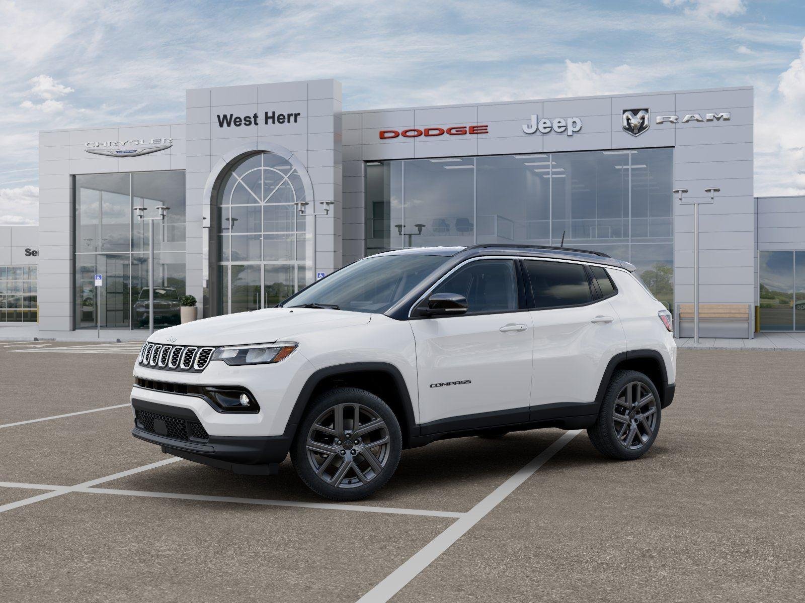 New 2026 Bright White Clear-Coat Exterior Paint Jeep COMPASS LIMITED ALTITUDE 4X4 image 2