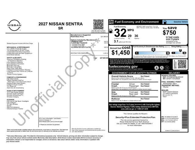 New 2027 Atlantic Gray Metallic / Super Black Two-tone Nissan SR image 31