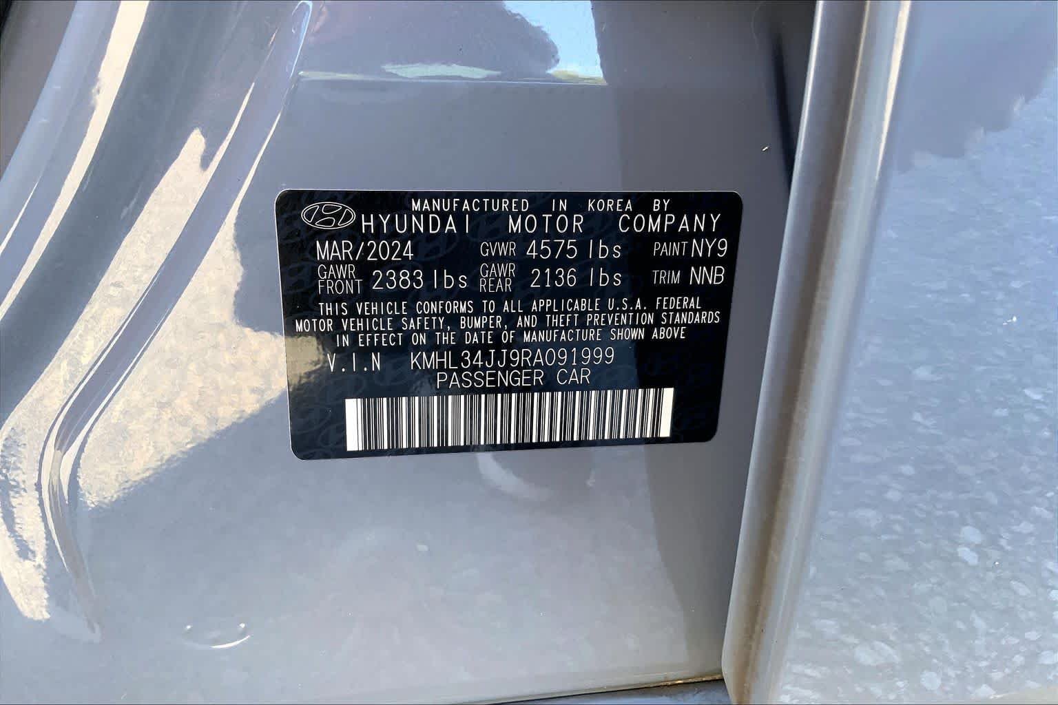 Used 2024 Transmission Blue Hyundai SEL image 29