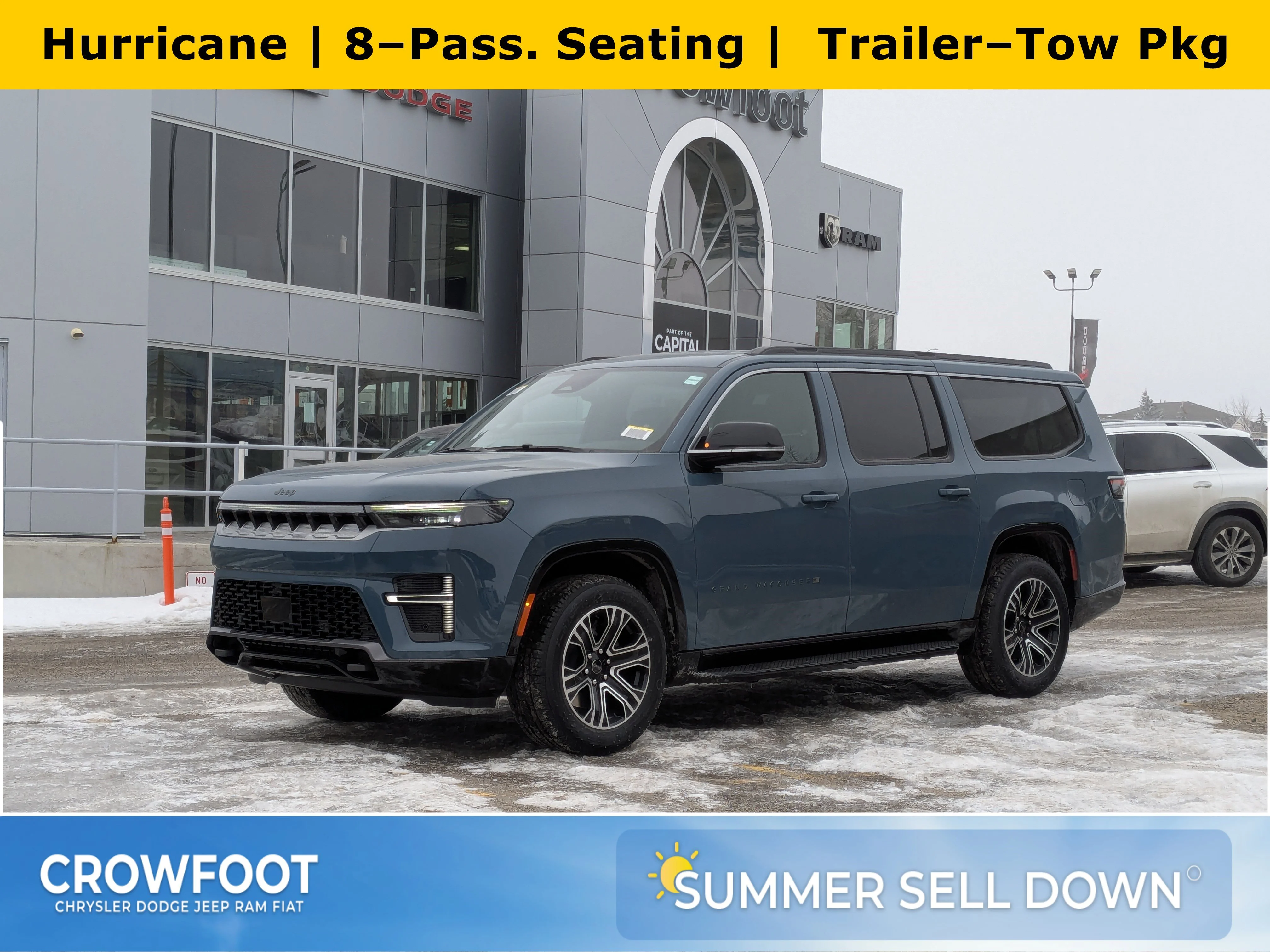 New 2026 Blue Jeep L - Hurricane SO Turbo - 8-Pass Seating - HD Trailer Tow - 12 Display - Vent Seats & More! image 1