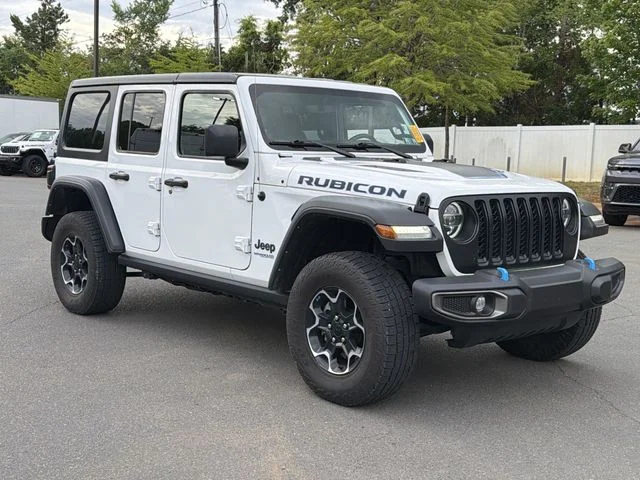 Used 2022 White Jeep Unlimited Rubicon 4xe image 6