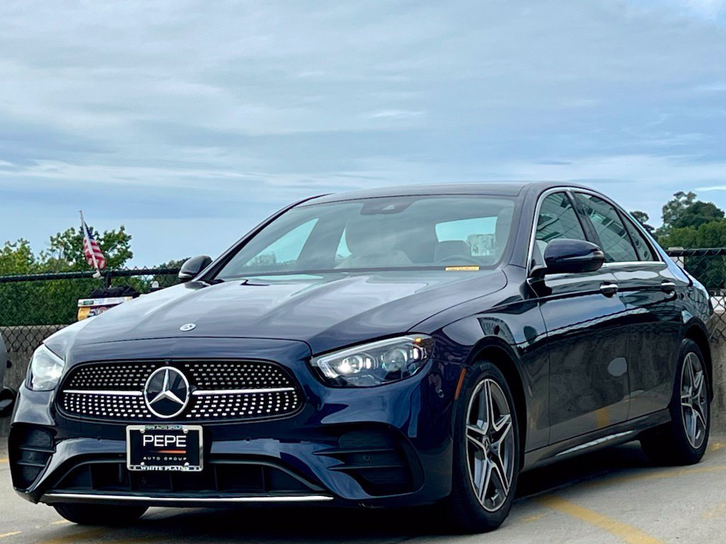 Certified Used 2023 Blue Mercedes-Benz E 350 image 4