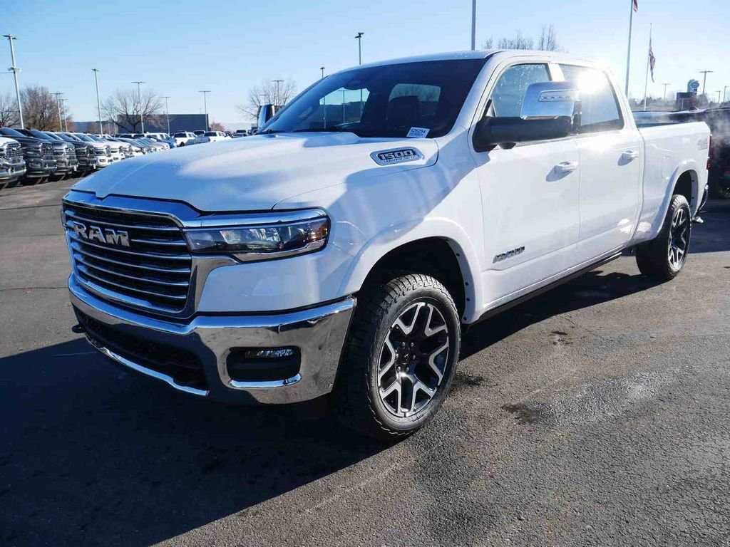 New 2026 Bright White Clear-Coat Exterior Paint RAM LARAMIE image 3