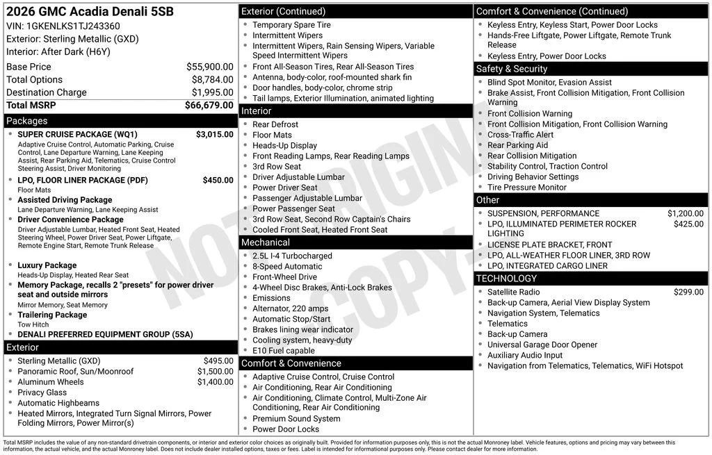 2026 GMC Acadia Denali - Photo 45