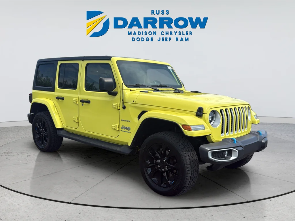 Certified Used 2023 Yellow Jeep Sahara 4xe image 7