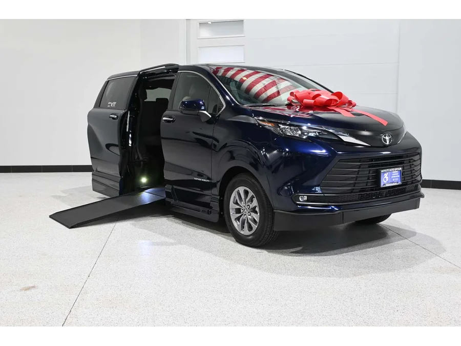 New 2026 BLUE Toyota XLE+ AWD Mobility Handicap Van image 2