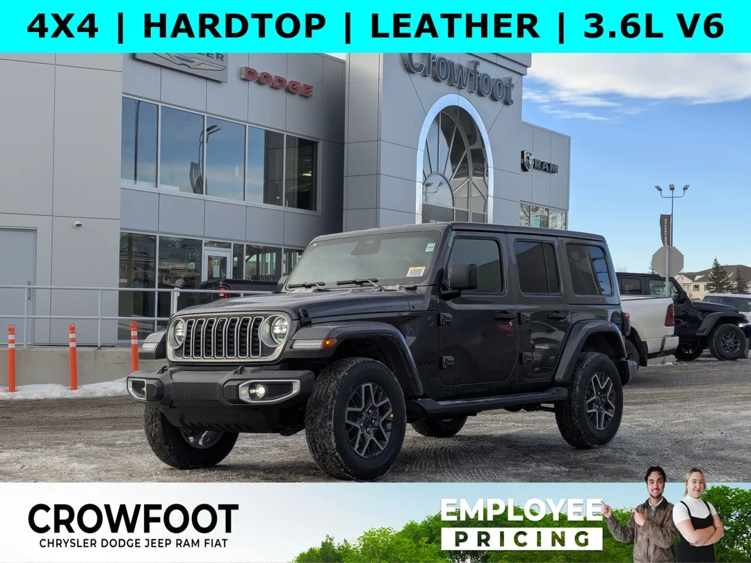 New 2026 Grey Jeep Sahara - - 4x4 - McKinley Leather - Body-Color Top - Alpine Audio - Remote Start & More! image 1