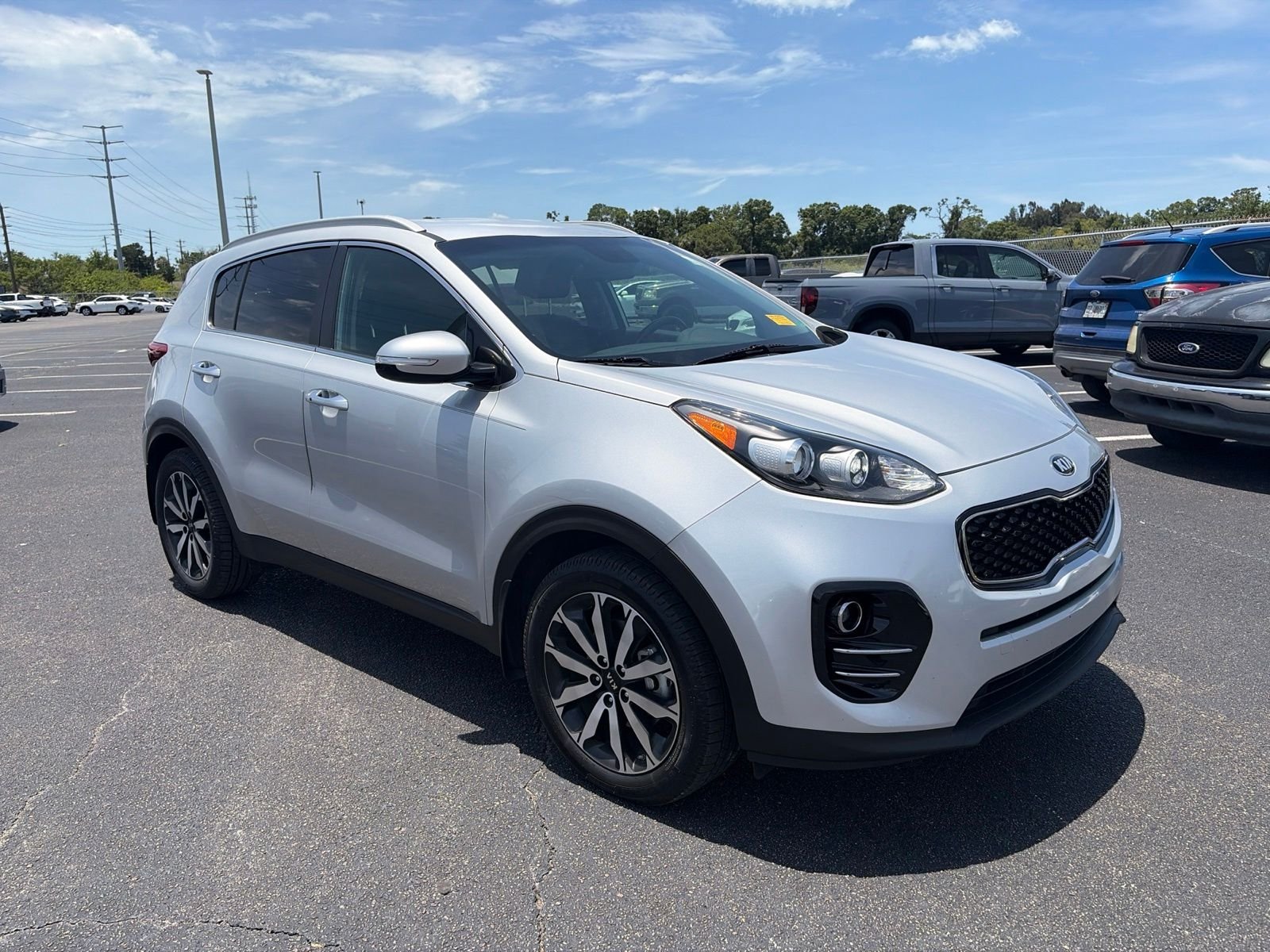 Used 2019 Silver Kia EX image 1