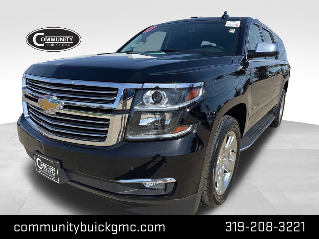 Black 2017 Chevrolet Suburban 1500 Premier 4WD SUV / Crossover Four-Wheel Drive