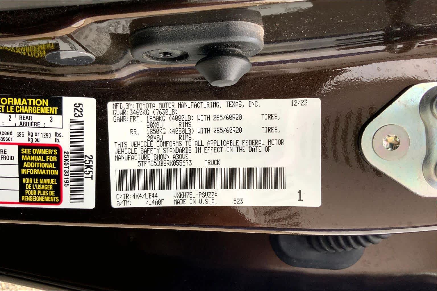 Used 2024 Smoked Mesquite Toyota 1794 Edition Hybrid image 36