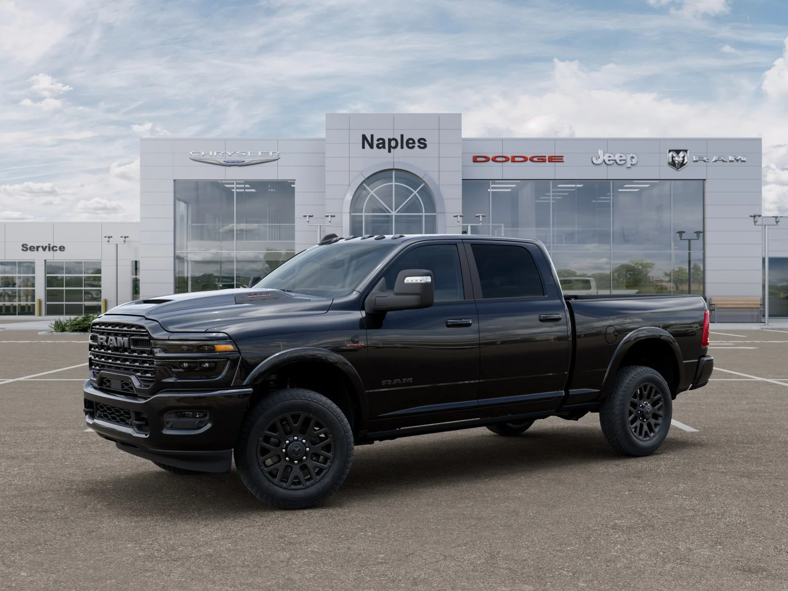 New 2026 Diamond Black Crystal Pearl-Coat Exterior Paint RAM Limited image 2