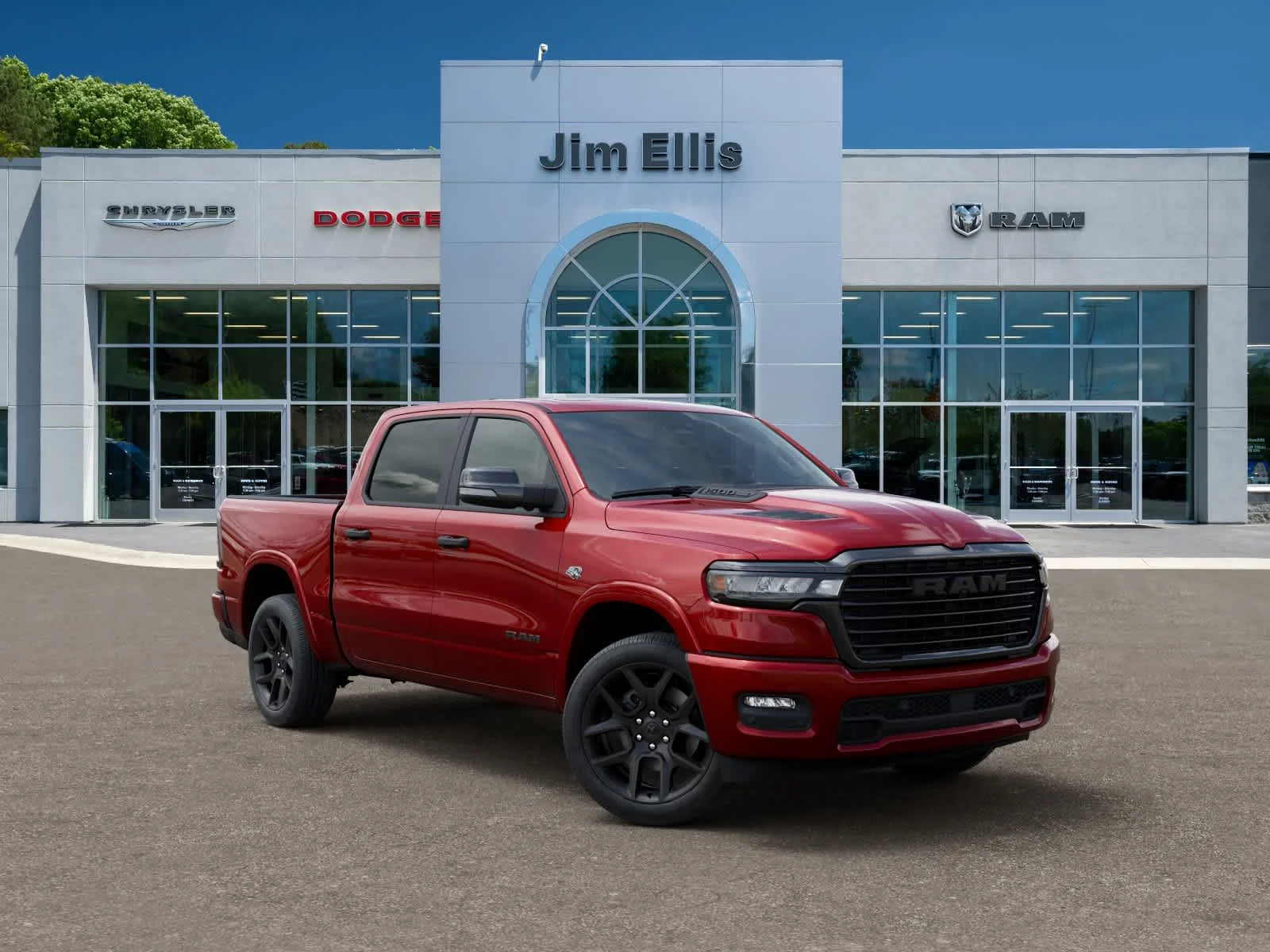 New 2026 Molten Red Pearl-Coat Exterior Paint RAM Laramie image 5