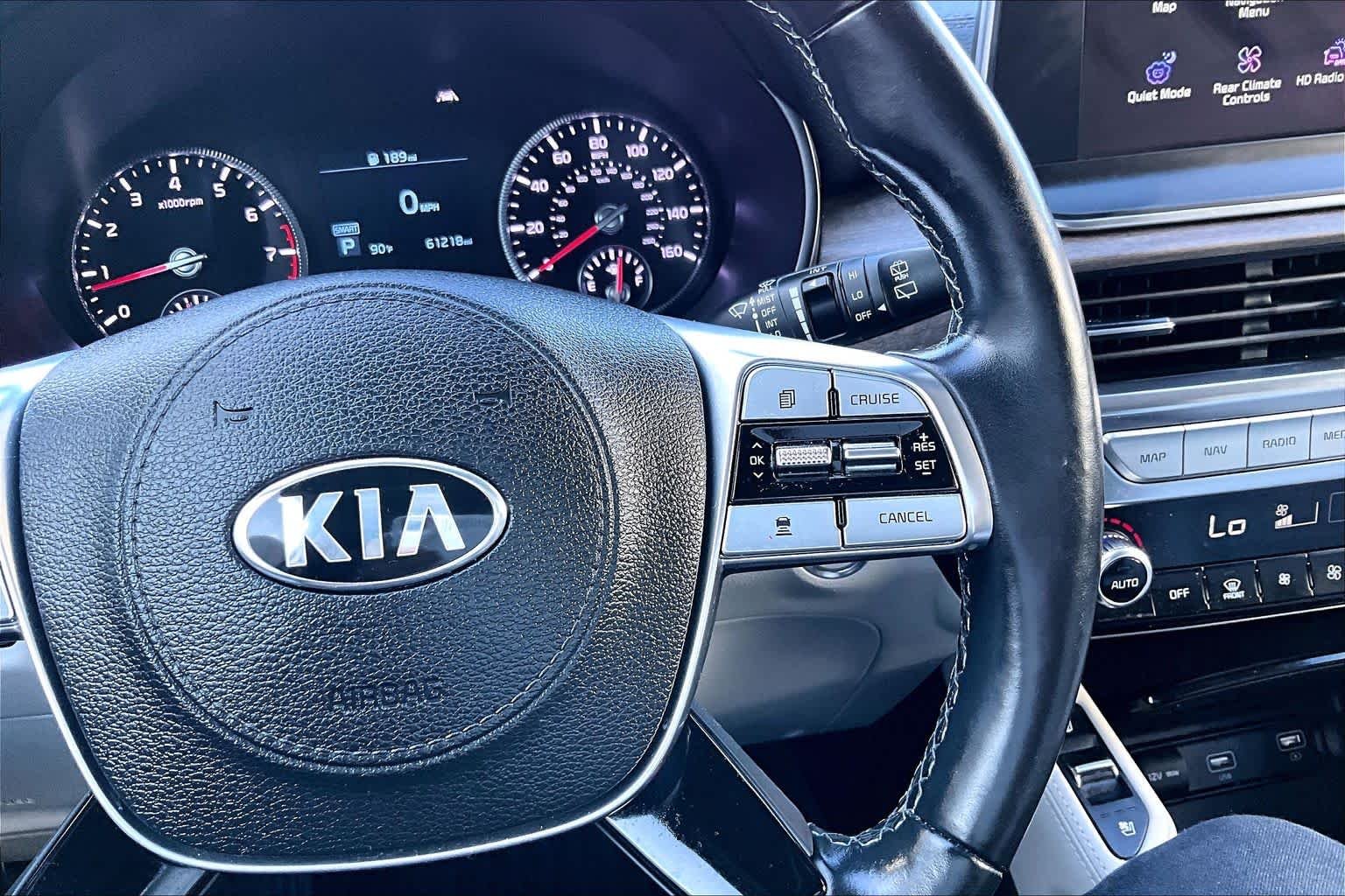 Used 2021 Glacial White Pearl Kia EX image 25