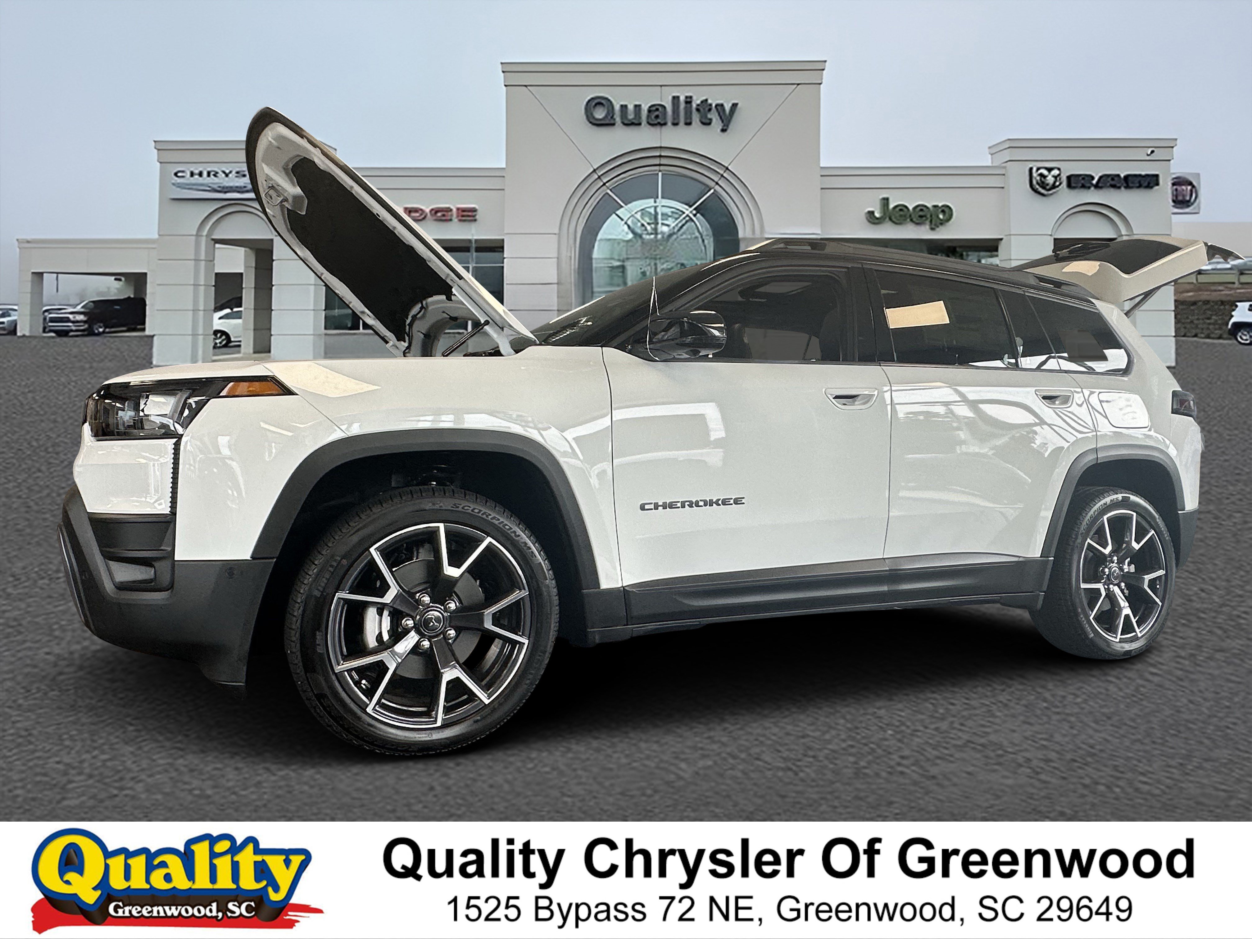 New 2026 Bright White Clear-Coat Exterior Paint Jeep Overland image 1