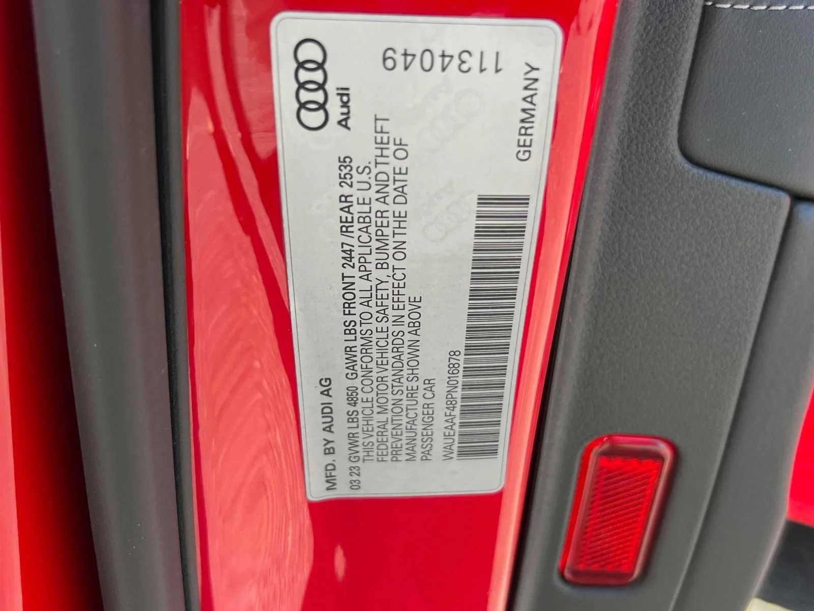 Used 2023 Red Audi 45 S line Premium Plus image 23