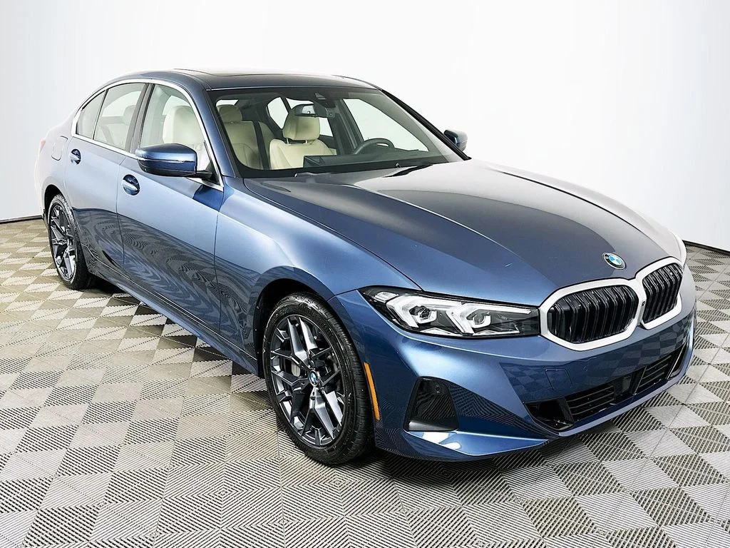 Certified Used 2025 Blue Metallic BMW 330i xDrive image 3