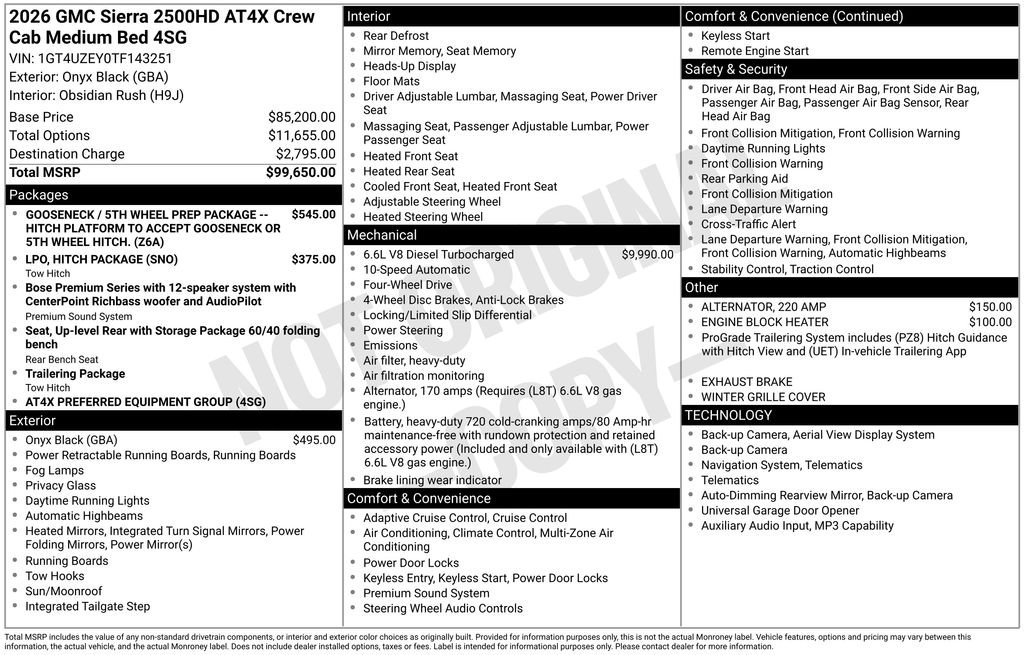 Used 2026 Black GMC AT4X image 32