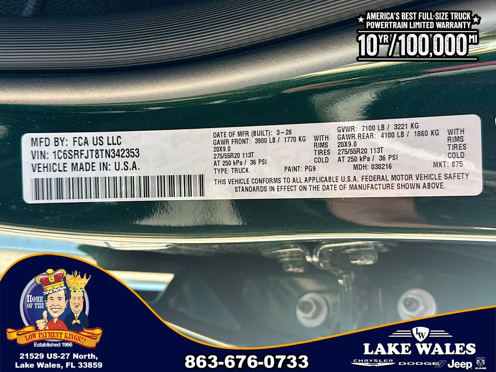 New 2026 Serrano-Green Metallic Exterior Paint RAM Laramie image 32