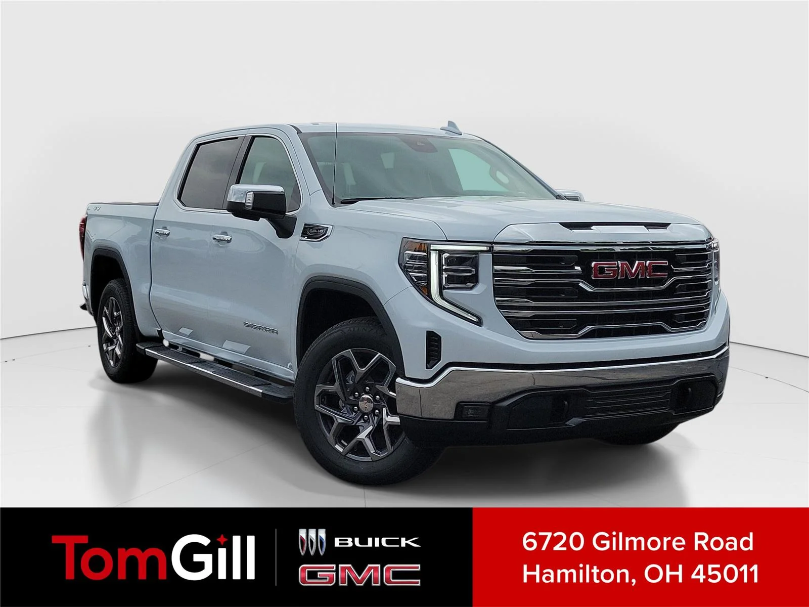 New 2026 Glacier White Tricoat GMC SLT image 1