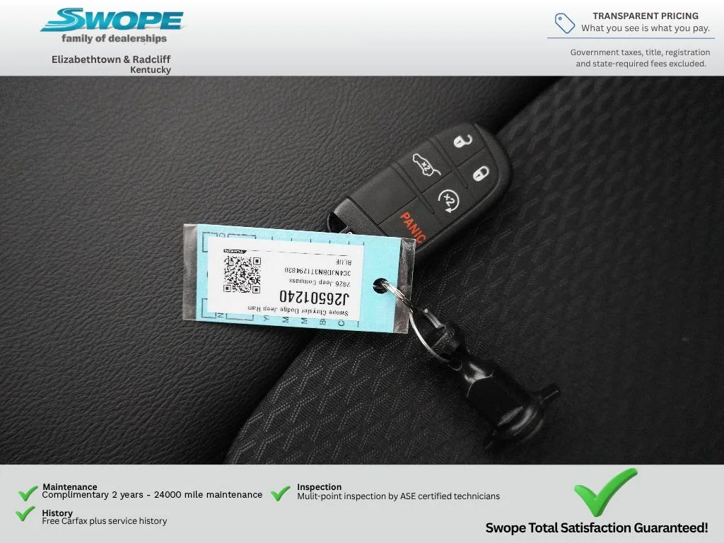 New 2026 Hydro Blue Pearl-Coat Exterior Paint Jeep Latitude Altitude image 30