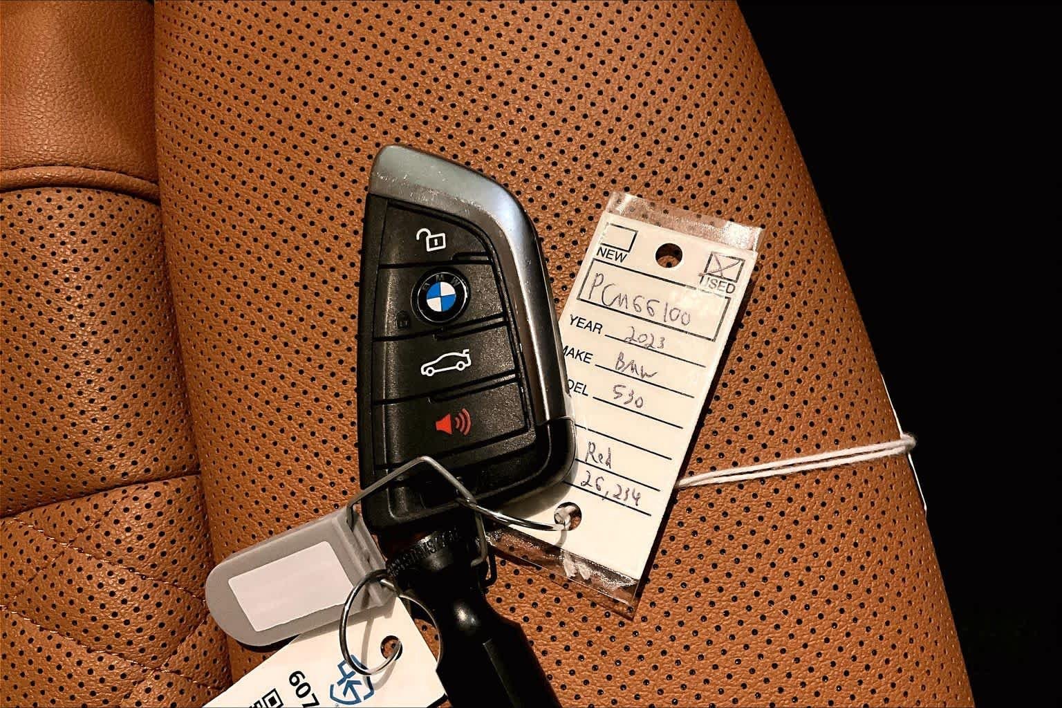 Used 2023 Aventurin Red Metallic BMW 530i xDrive image 28