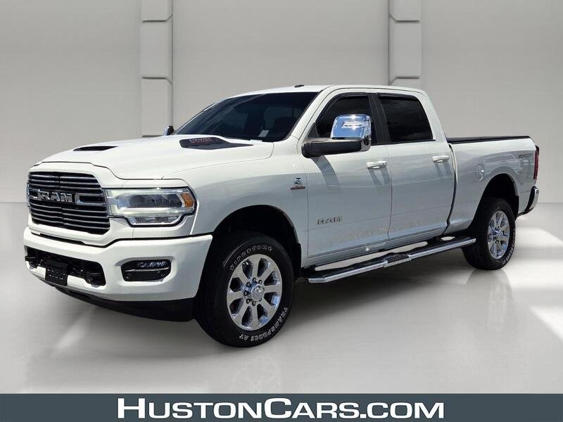 Used 2024 Pearl White RAM LARAMIE 4X4 CREW CAB 6