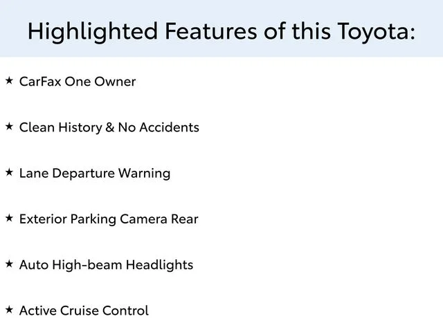Used 2025 White Toyota LE image 1