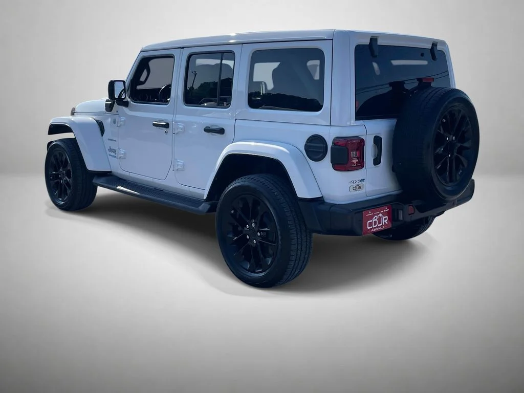 Used 2021 White Jeep Unlimited Sahara 4xe image 5