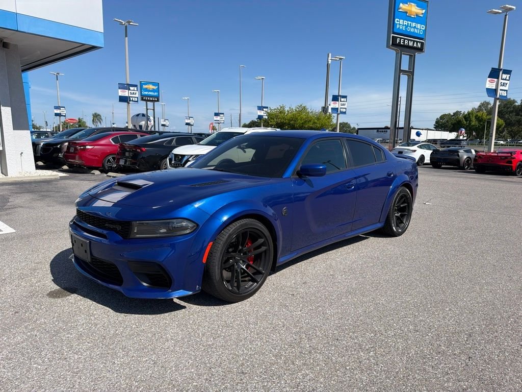 Used 2022 Blue Dodge SRT Hellcat Widebody image 1